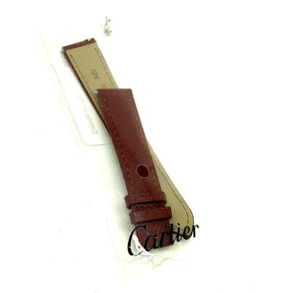 Cartier Tank Women's Watch Replacement Band Burgundy Leather Strap 16mm KD8SAAFM - Picture 7 of 7